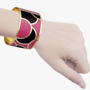Two tone enamel indian bangles bracelet